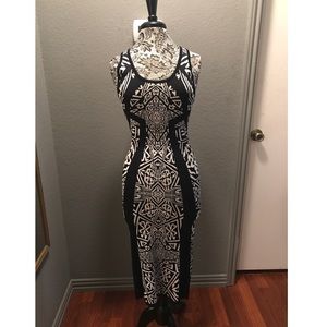 Nicole miller black and white dress